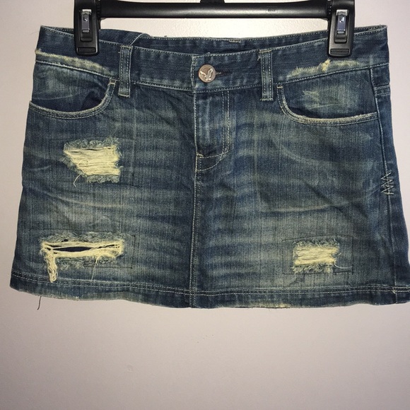 mini denim skirt - Picture 1 of 3